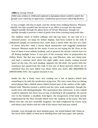AQA English Language Paper 1 Example Paper