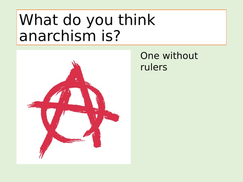 Introduction to Anarchism
