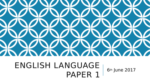 AQA English Language Paper 1 Revision Session
