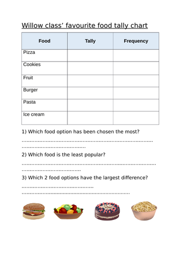 Tally chart lesson worksheets Maths Year 2/3