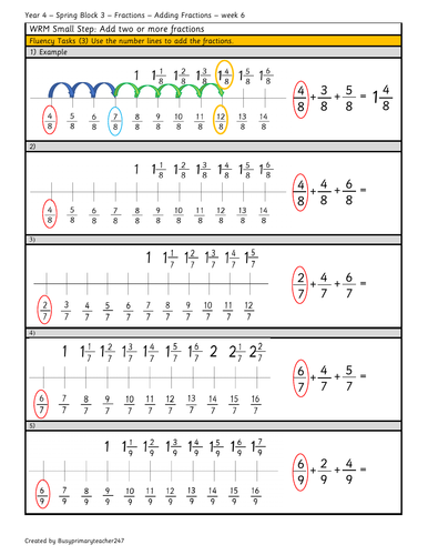 Year 4 Count in fractions