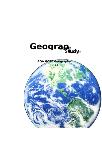AQA Geography Case Study Revision Booklet