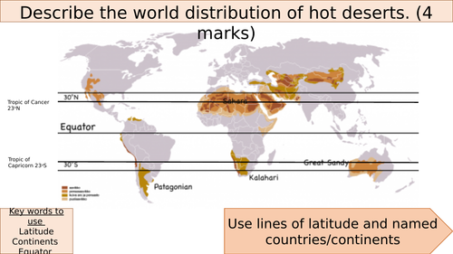 Deserts lessons for Living World - AQA GCSE Geography