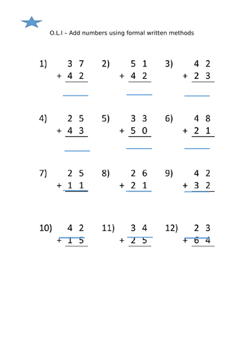 Addition and subtraction Y3 (Based on White Rose resources)