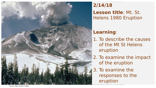 st helens volcano case study