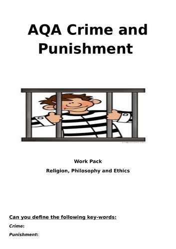 AQA GCSE 9-1 Crime and Punishment: Revision Work Booklet