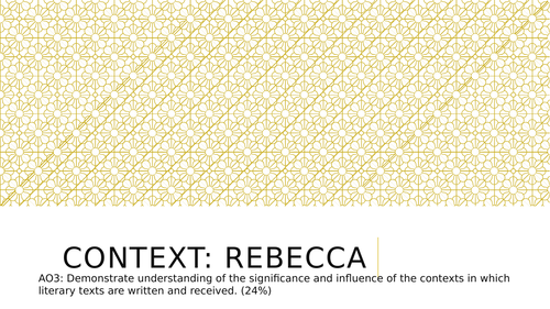 Exploring the Context of  'Rebecca'