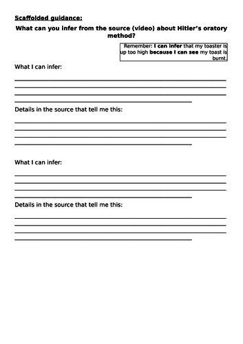 KS4 Inference Skill Development