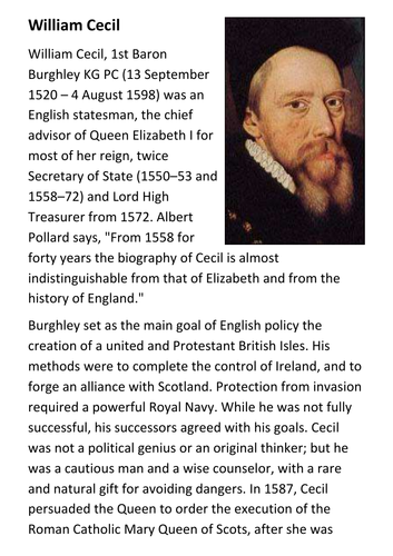 William Cecil Handout