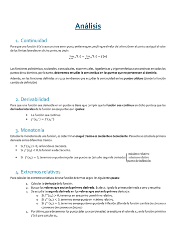 Análisis de funciones (In Spanish)