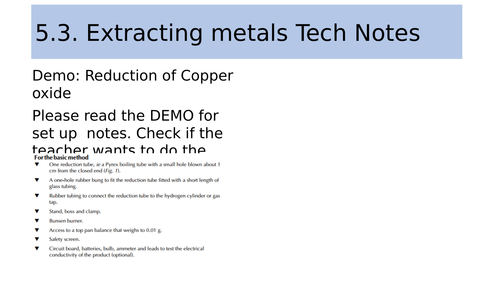 New AQA 5.3 Extracting Metals