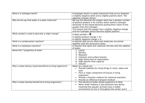 OCR AS Biology Revision Cards Module 2.2