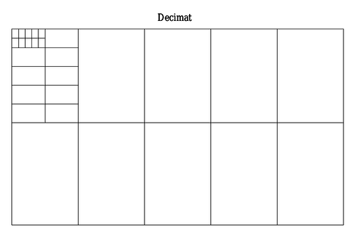 The Decimat Game learning about decimals