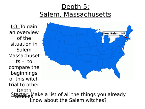 Edexcel: 33: Depth 5: Salem: Introduction