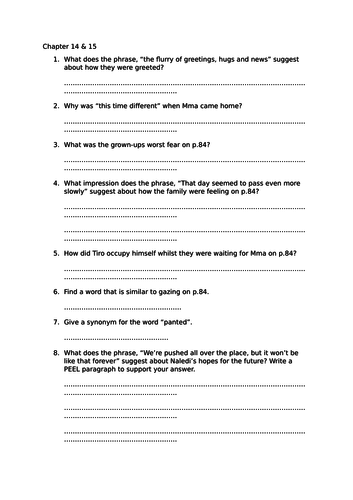 Journey to Jo'Berg reading comprehension Approx 70 Qs