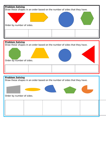 Count sides on 2D Shapes, Spring Block 3, Year 2