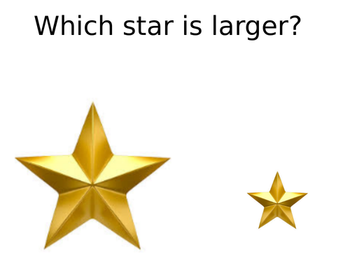 Larger/smaller space themed game