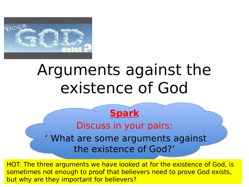 Arguments against the existence of God & special revelation