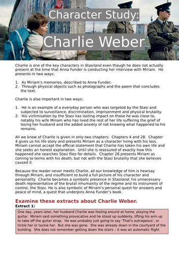 Stasiland - Character Study: Charlie Weber