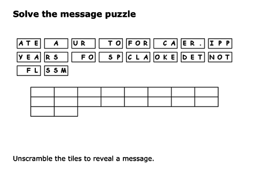 Solve the message puzzle Henry Ossian Flipper