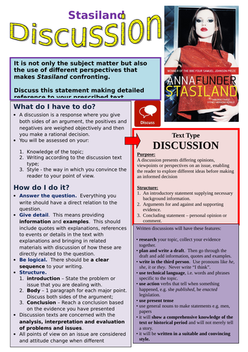 Stasiland - Discussion Assessment Task