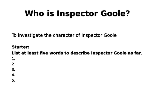 AQA GCSE An Inspector Calls Eva Smith and the Inspector