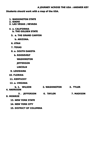 A JOURNEY ACROSS THE USA