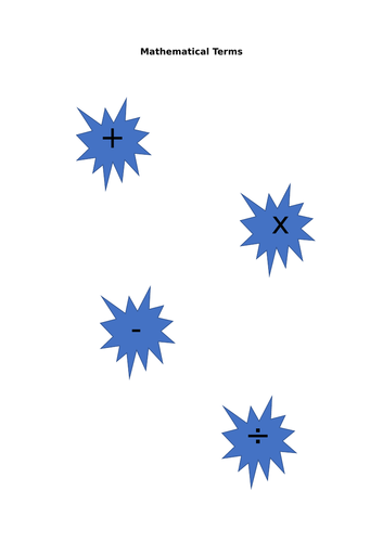 Basic Four Operators with Functional Questions