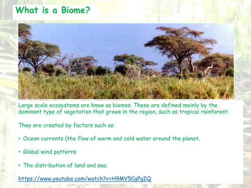 Introduction to Global Ecosystems - Bimoes - AQA GCSE - Living World ...