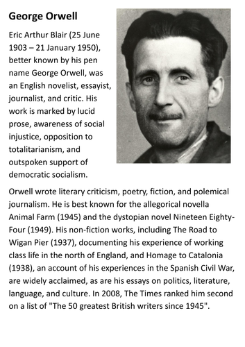 George Orwell Handout