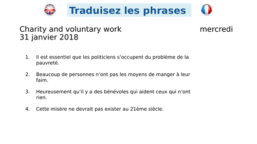 Charity and voluntary work