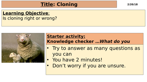Cloning