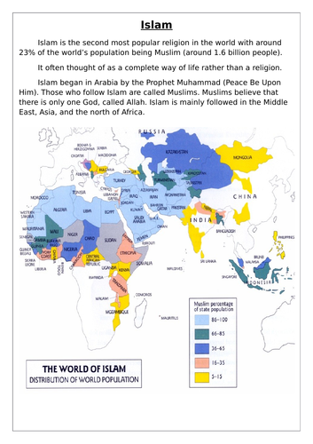 Islam information handout