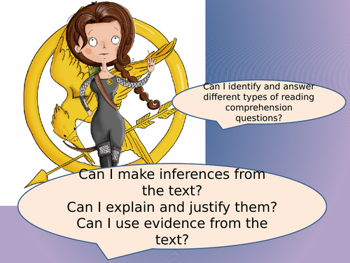 SATS YEAR 5 6 OUTSTANDING READING COMPREHENSION - HUNGER GAMES INFERENCE FOCUS