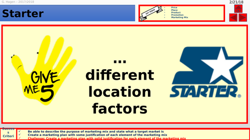 Set of Lessons for Marketing Mix from 1.4 for New 9-1  Edexcel GCSE Business