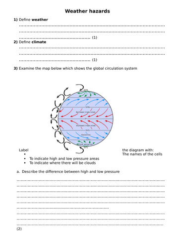 GCSE Geography Extreme Weather Questions