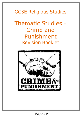 AQA RELIGIOUS STUDIES CRIME AND PUNISHMENT