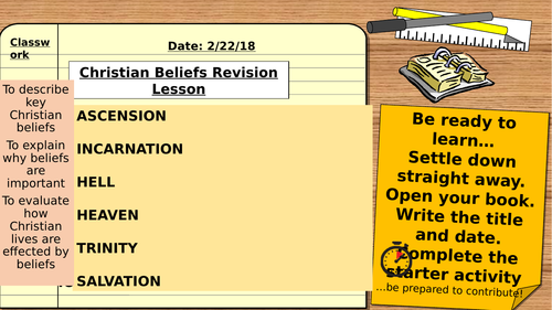 AQA 9-1 Religious Studies Christian Beliefs Revision Lesson