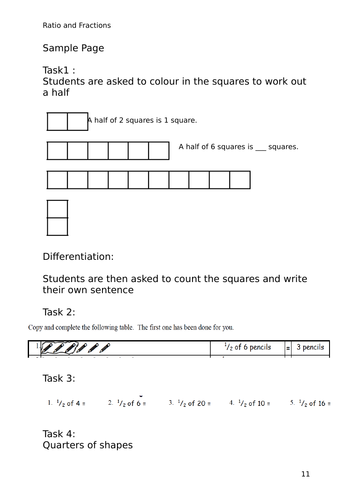 Ratio and Fractions