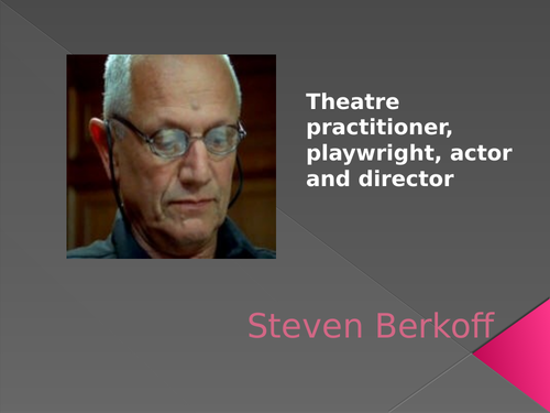 Steven Berkoff workshop