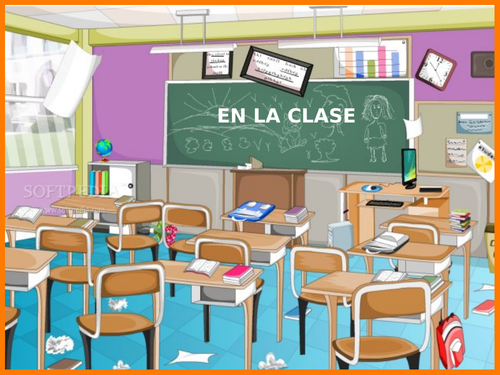 Classroom items in Spanish