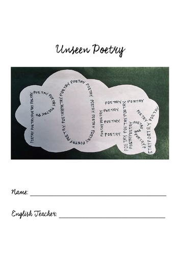Unseen Poetry - Homework Booklet