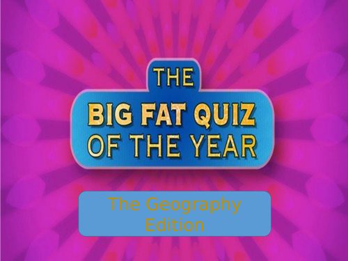 Big Fat Quiz of the Year - Geography Edition
