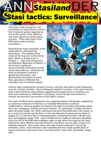 Stasiland - Stasi Tactics: Surveillance