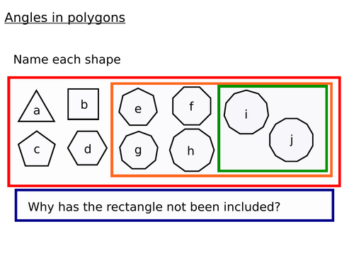 Angles In Polygons