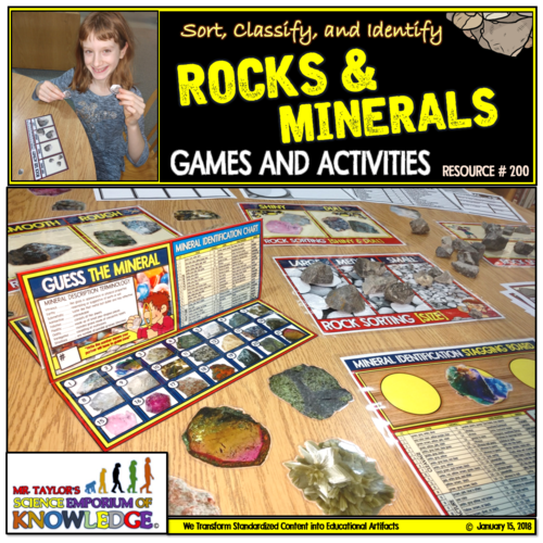 Rocks and Minerals Activity Package