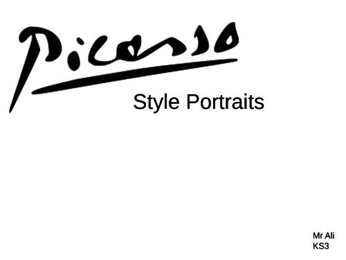 Picasso Portraits KS3