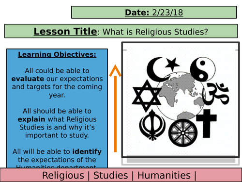 KS3 RS World Religions Introduction