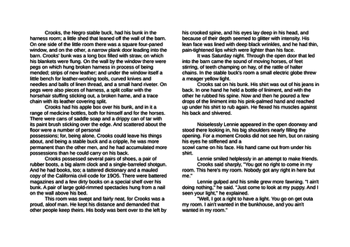 Of MIce and Men section 4