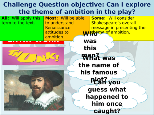Ambition in 'Macbeth' differentiated full lesson with resources